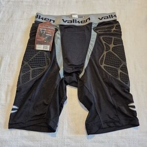 Valken men's size Medium black & gray slide shorts, NWT paintball